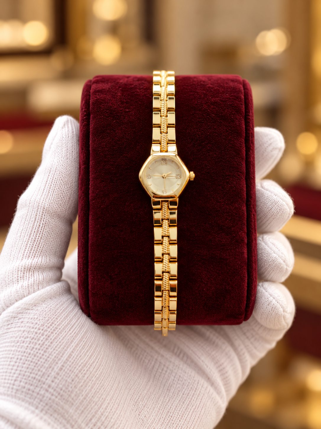 Gold Yuvarlak Küçük Kasa görsel 2